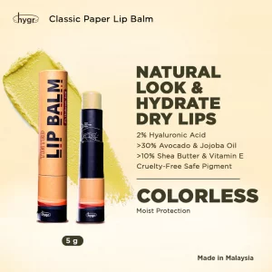 HYGR NATURAL TINTED LIP BALM COLOURLESS 5G