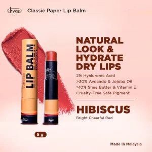 HYGR NATURAL TINTED LIP BALM HIBISCUS 5G